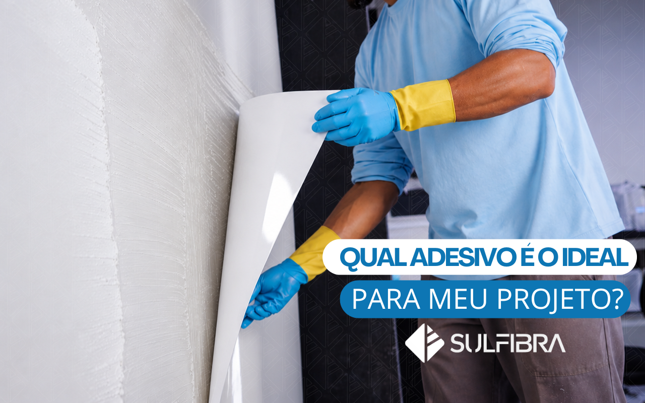 Qual adesivo utilizar para colar chapa de fibra de vidro em alvenaria?